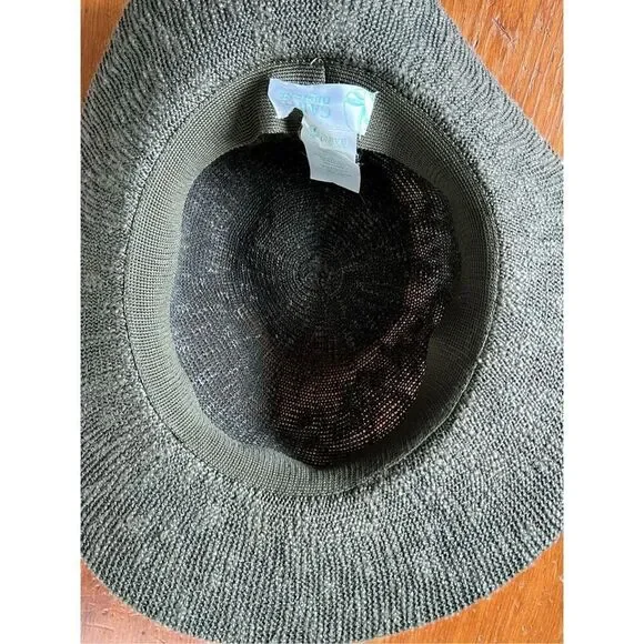 Carve Designs dark green with cream and black beach sun hat - Picture 4 of 4